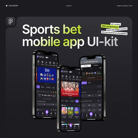 Betting Mobile App UI Kit, Graphic Templates.